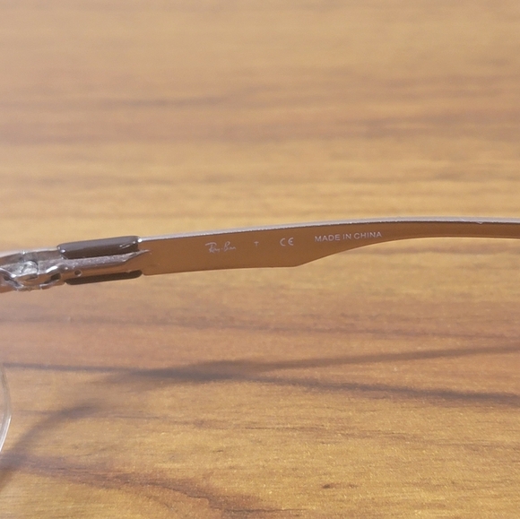 Vtg Ray-Ban Eyeglasses RB 6158 2531 Brown Half Rim Metal Frame 53-18-140 2793 - Picture 6 of 6